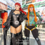 @marriannaribeiroo cosplaying Kasumi Yoshizawa (Violet) and Futaba Sakura (Oracle) from Persona 5 in detailed Phantom Thief costumes at Anime NYC 2025 Javits Center – animenyc.com.