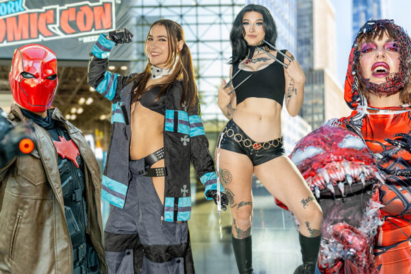A Year in the Making: New York Comic Con 2025 Bursts Back with Energy, Creativity, and Heart Collage of cosplayers at New York Comic Con 2025, featuring @ryfam_ as Red Hood and @bombshellbeckie as Venom/Carnage, with other fans in anime and gaming-inspired outfits posing at the Javits Center and on NYC streets.