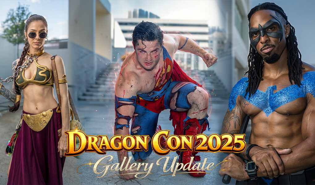 Dragon Con 2025 Cosplay Gallery Update – 162 New Photos Added (August 30, Atlanta, GA) Feature image for Dragon Con 2025 gallery update showing cosplay portraits of Princess Leia, battle-damaged Superman, and Nightwing photographed in Atlanta, GA on August 30, 2025 by A Fixed Moment.
