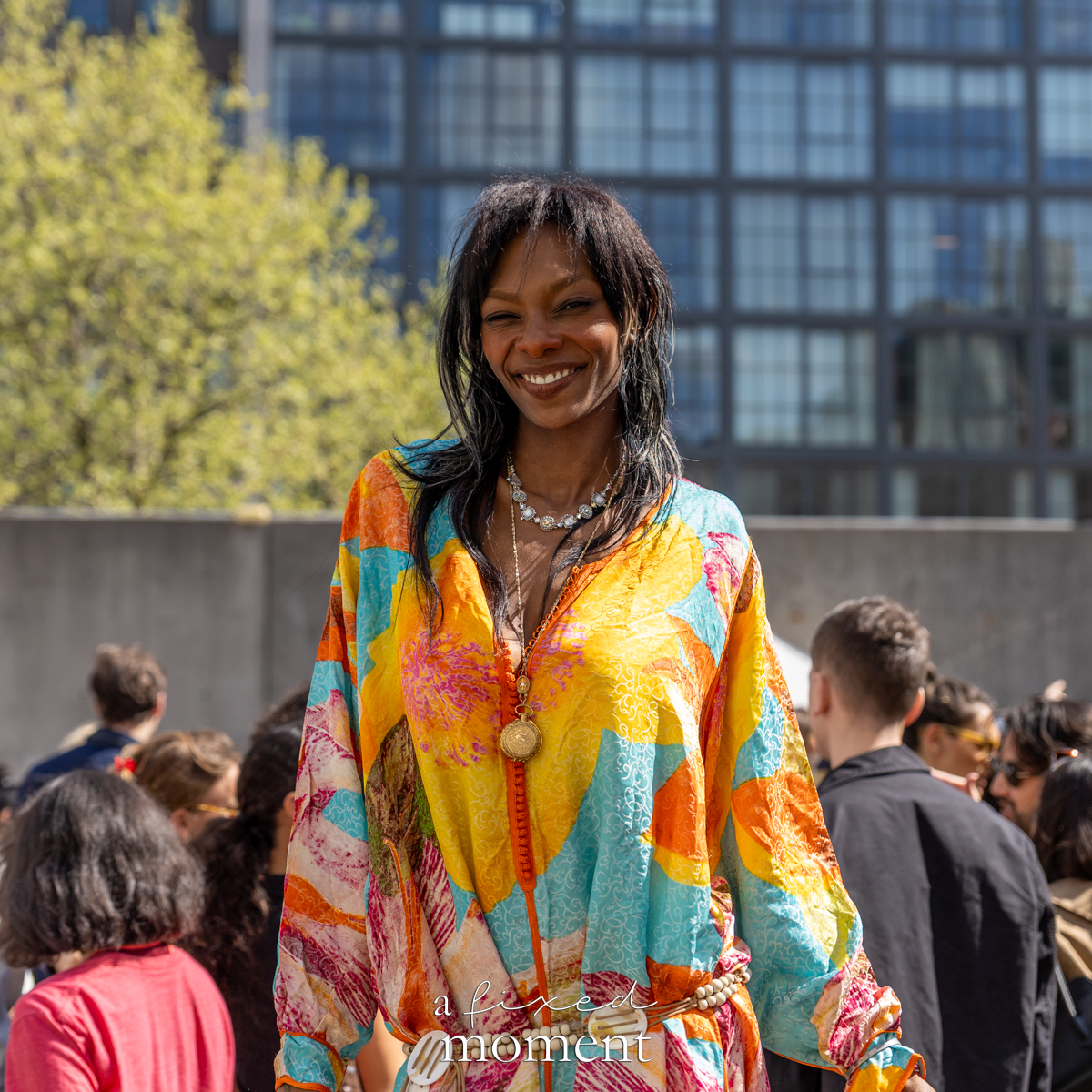 Colorful fashion portrait