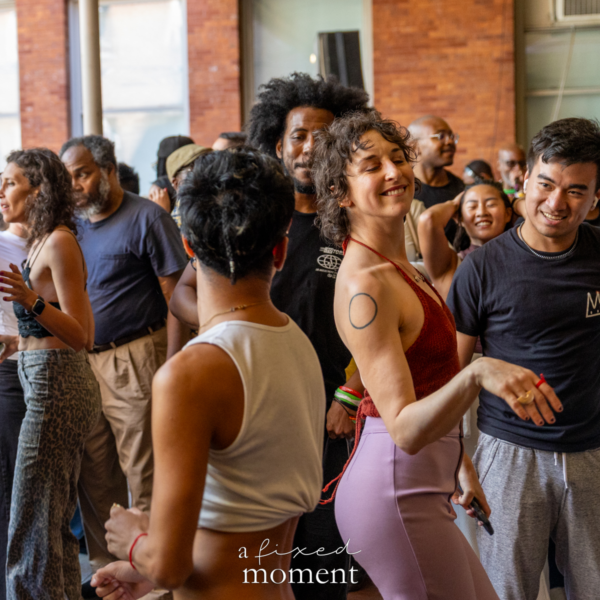 Dancers social floor moment