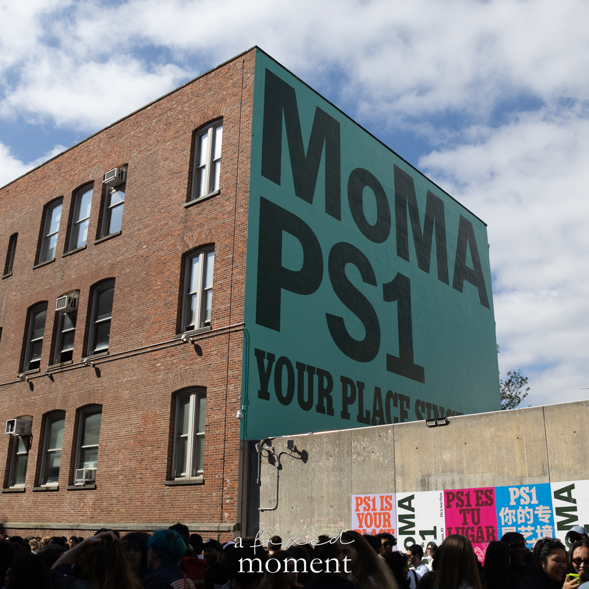 MoMA PS1 mural crowd