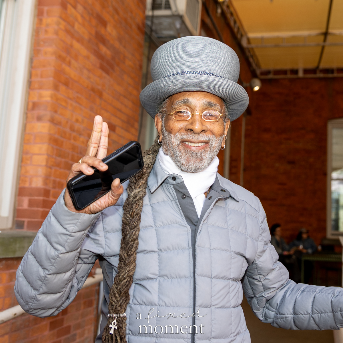 OregDesignz grey hat portrait