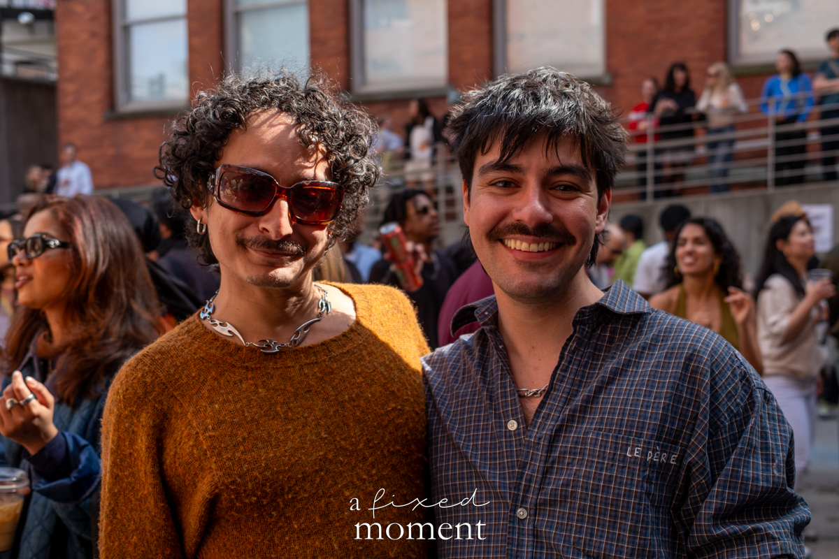 Two attendees portrait