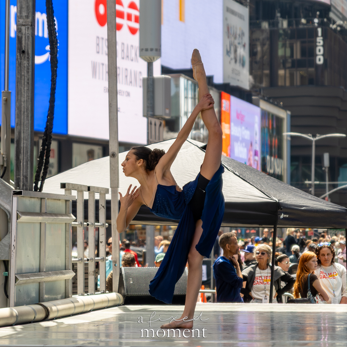 Project Dance dancer held leg extension