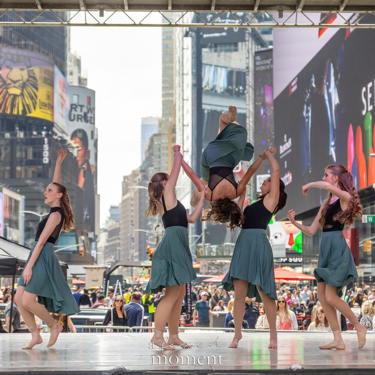 Project Dance dancers perform a flip lift