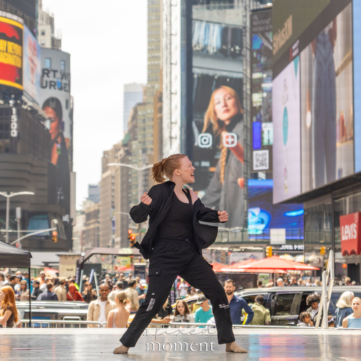 Project Dance solo dancer in black outfit