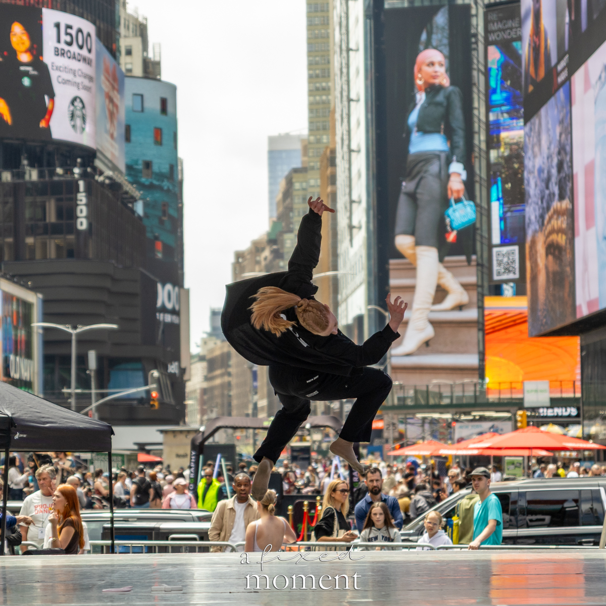 Project Dance solo dancer midair leap