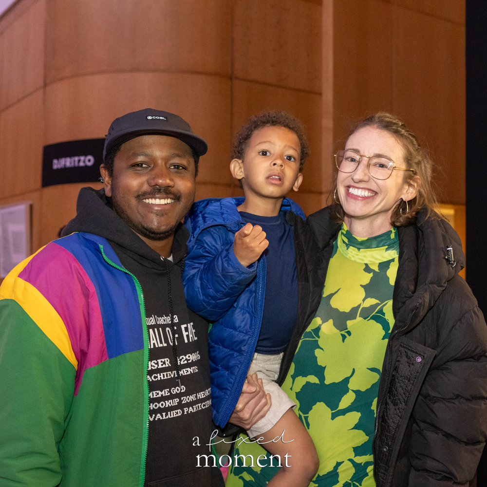 Family poses in the lobby during Brooklyn's 2026 People's Ball