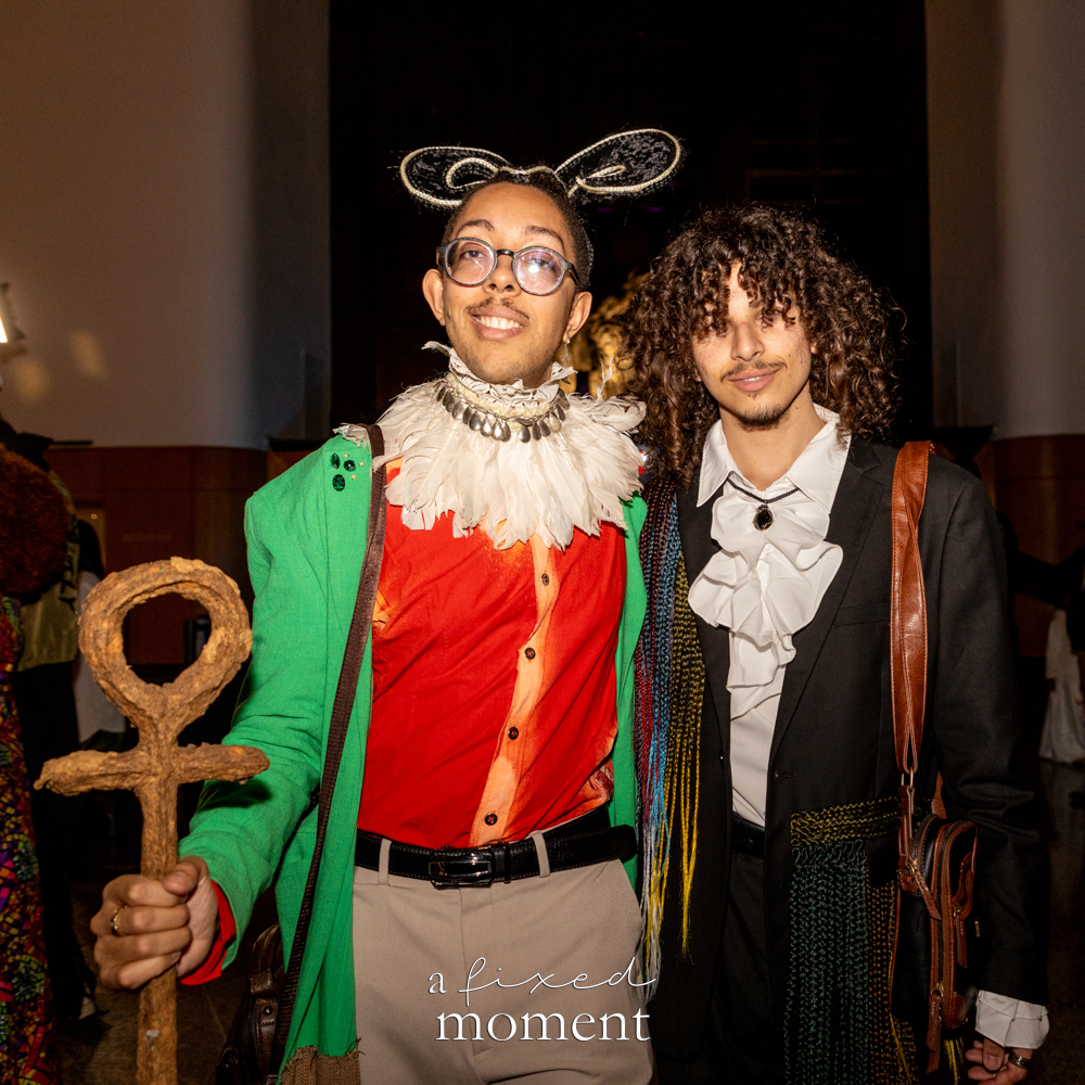 @sebby195 and @christianmichaelca pose in theatrical looks at Brooklyn's 2026 People's Ball