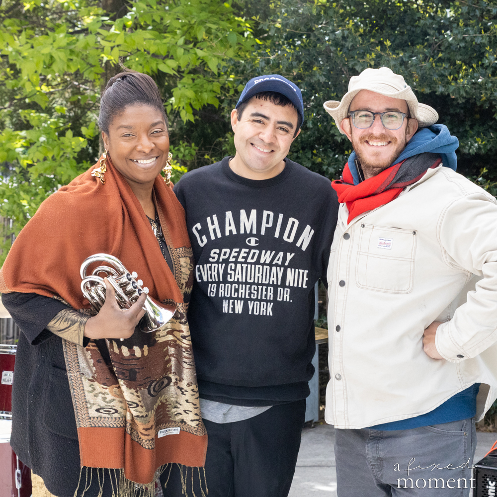 Youngbloods Jazz Jam Band with Shanelle D. Jenkins performs along the 2026 Five Boro Bike Tour route