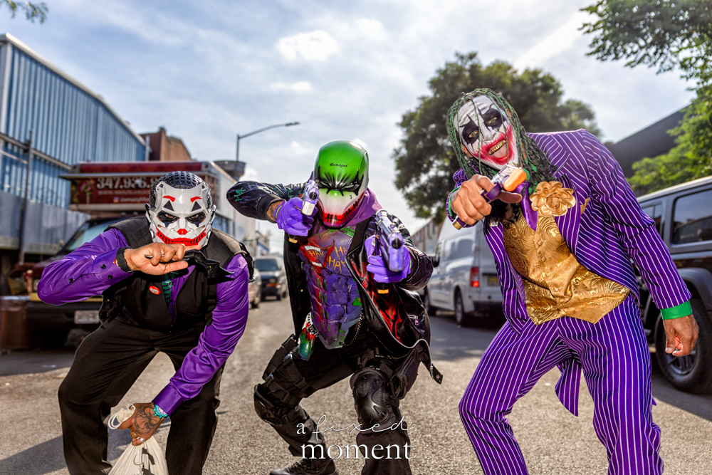 @just_.j0j0, @talent4cosplay and @thebrooklynjoker in a villain-inspired trio cosplay at Brooklyn Comic Con 2026