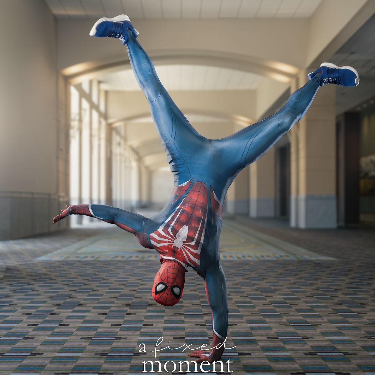 Spider-Man handstand cosplay by jone_jone at Fan Expo Philadelphia 2026
