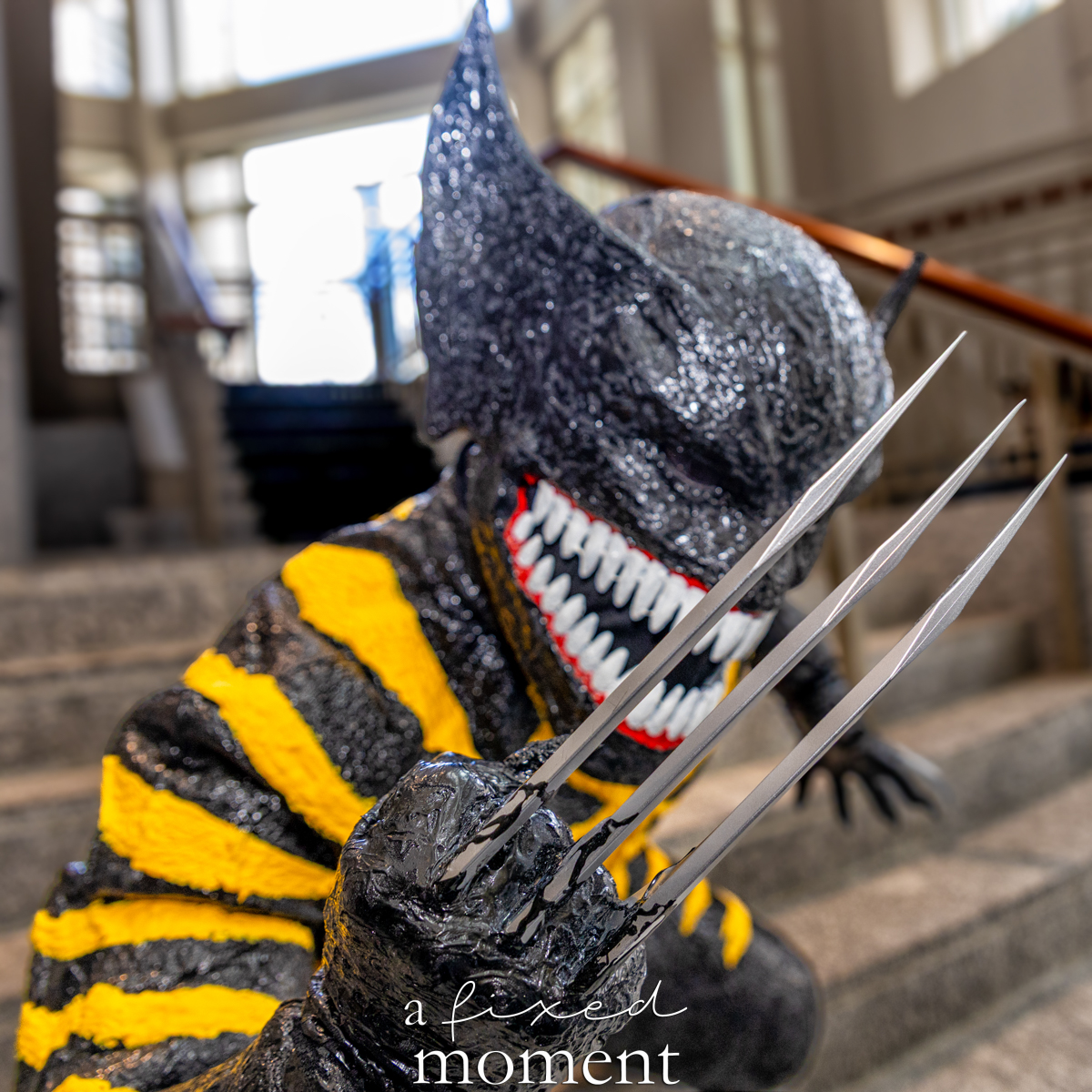 Venomized Wolverine cosplay by just_.j0j0 with claws at Fan Expo Philadelphia 2026