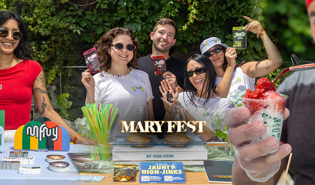 MARY Fest at 99 Scott in Brooklyn during a cannabis, wellness and lifestyle vendor event.