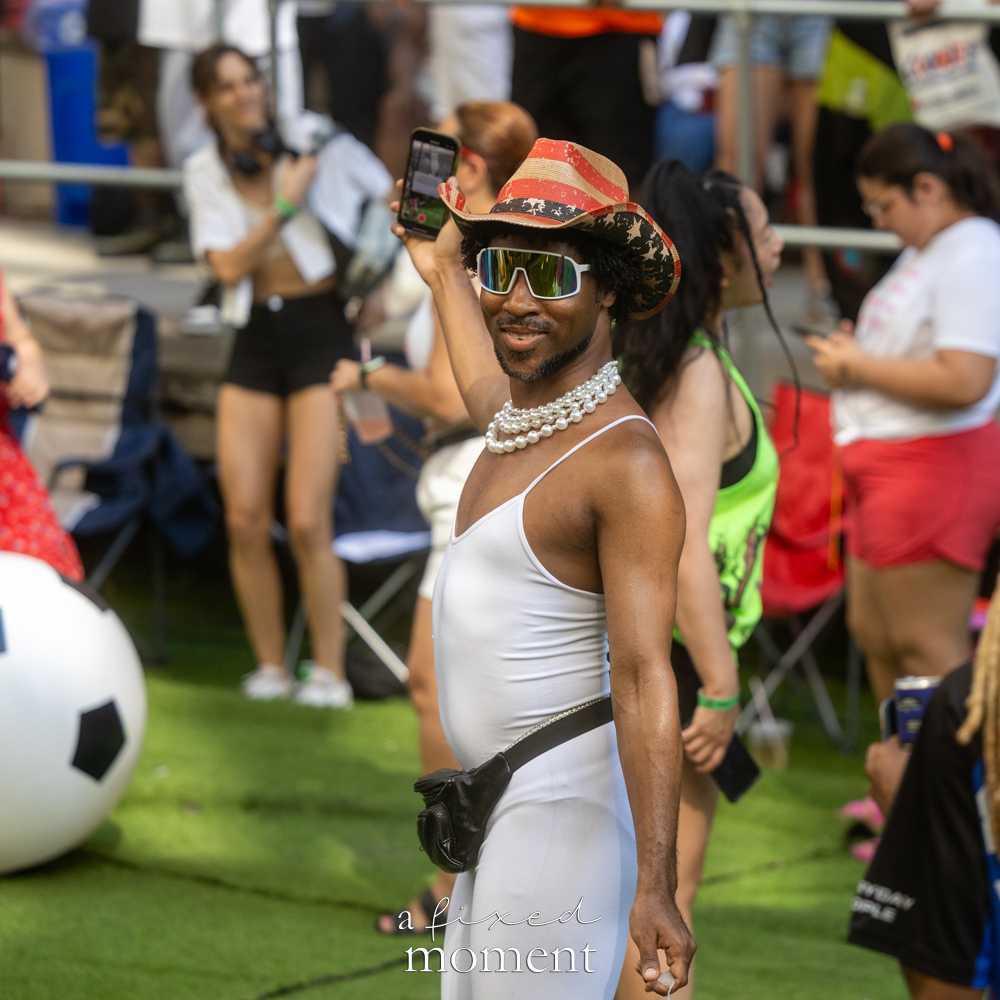 Cowboy hat dance crowd portrait during House of GOAL