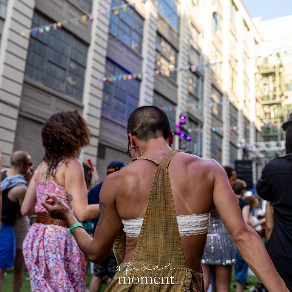 Dance crowd detail during House of GOAL at Industry City