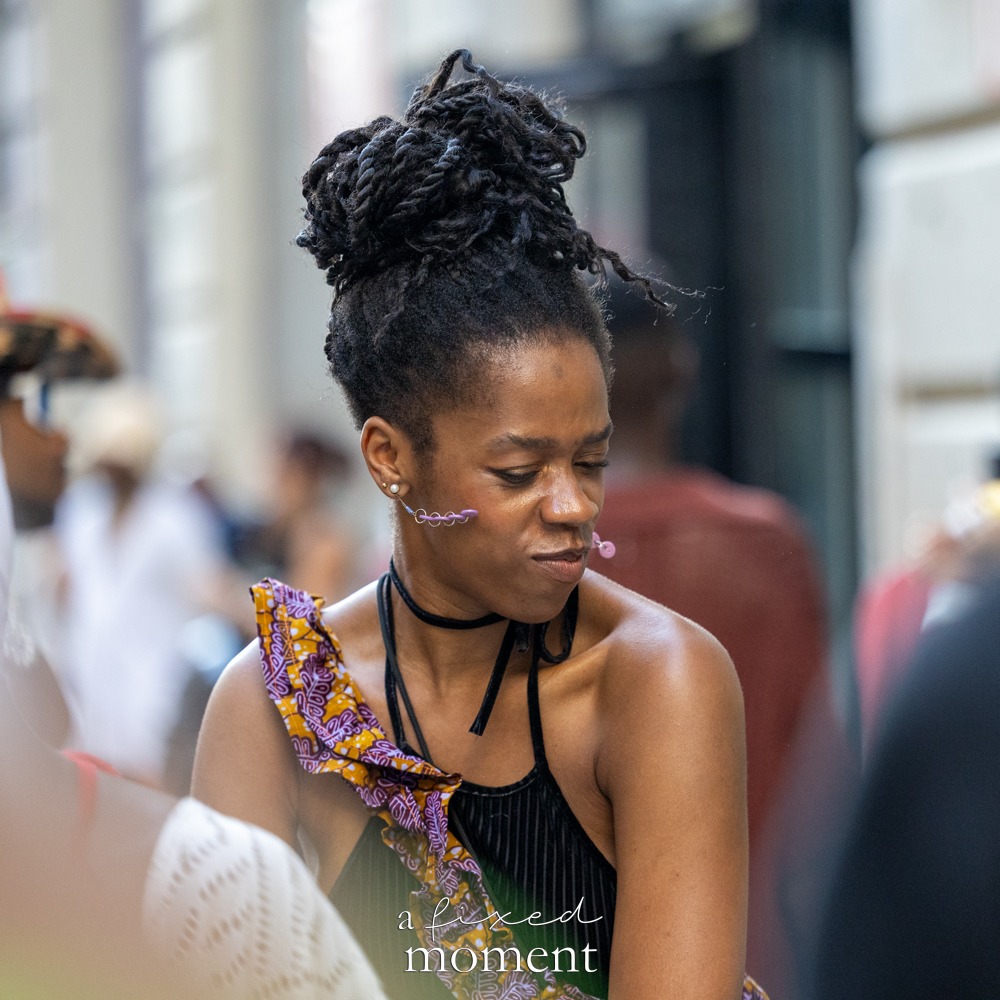 Close crowd portrait during House of GOAL at Industry City