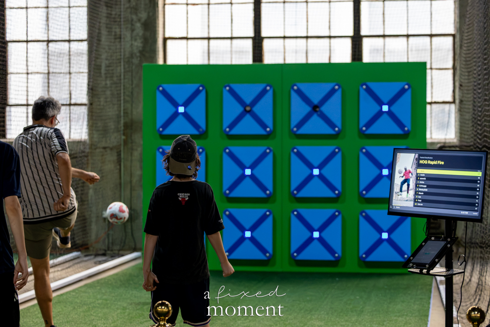 HOG Rapid Fire soccer game at House of GOAL in Brooklyn