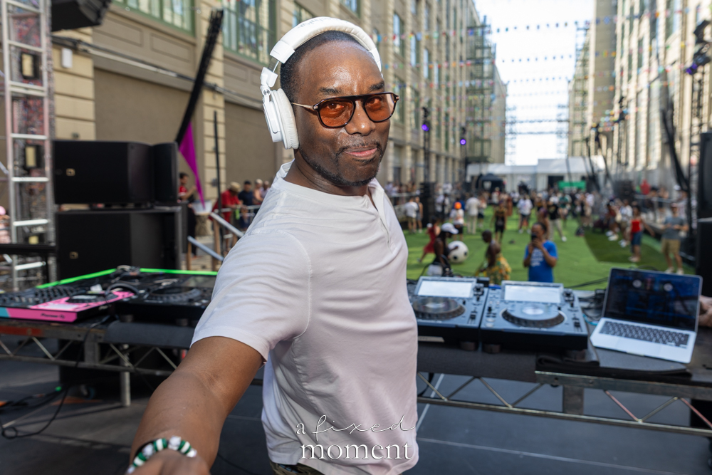 House of Yes DJ booth courtyard portrait during House of GOAL