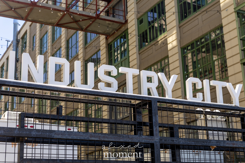 Industry City sign detail during House of GOAL in Brooklyn on July 4, 2026
