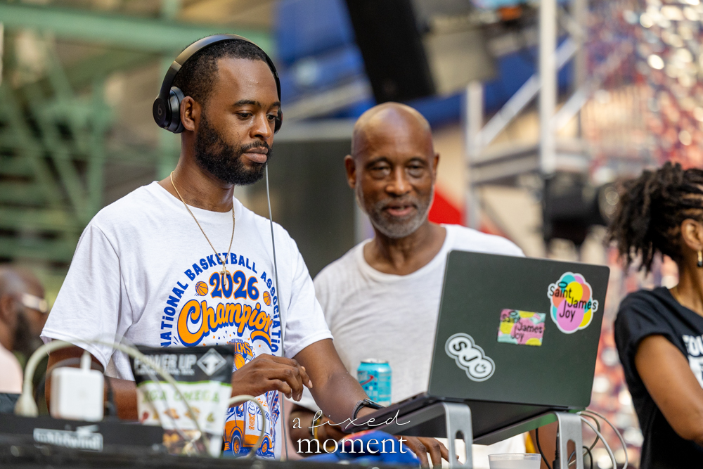 Saint James Joy DJ booth performance at House of GOAL in Brooklyn
