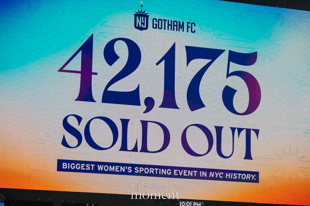 Gotham FC Queens Classic sold-out crowd of 42,175 at Citi Field