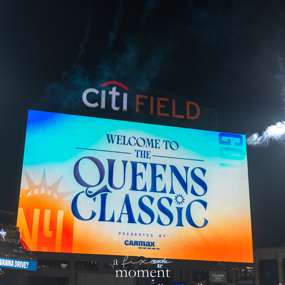 Gotham FC Queens Classic scoreboard at Citi Field