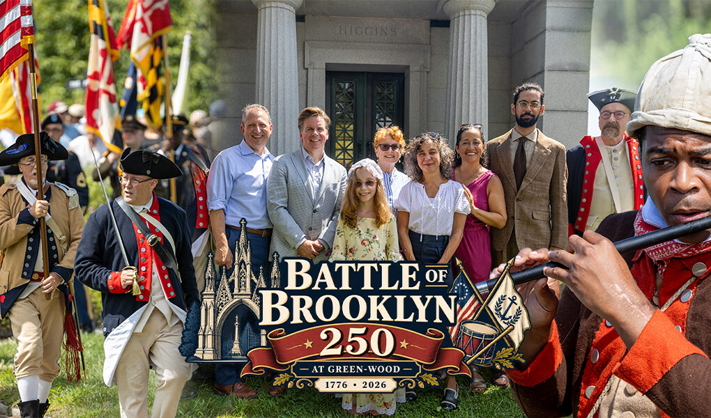 Historical interpreters and participants gather for Battle of Brooklyn 250 at Green-Wood Cemetery in Brooklyn