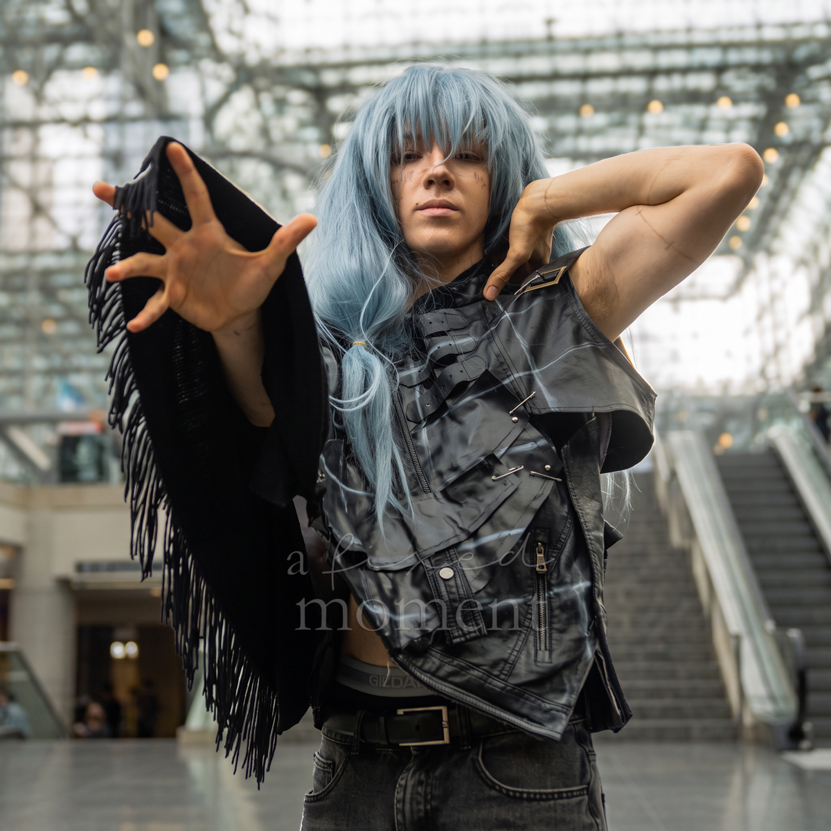 Tomura Shigaraki cosplay portrait during Anime NYC 2026