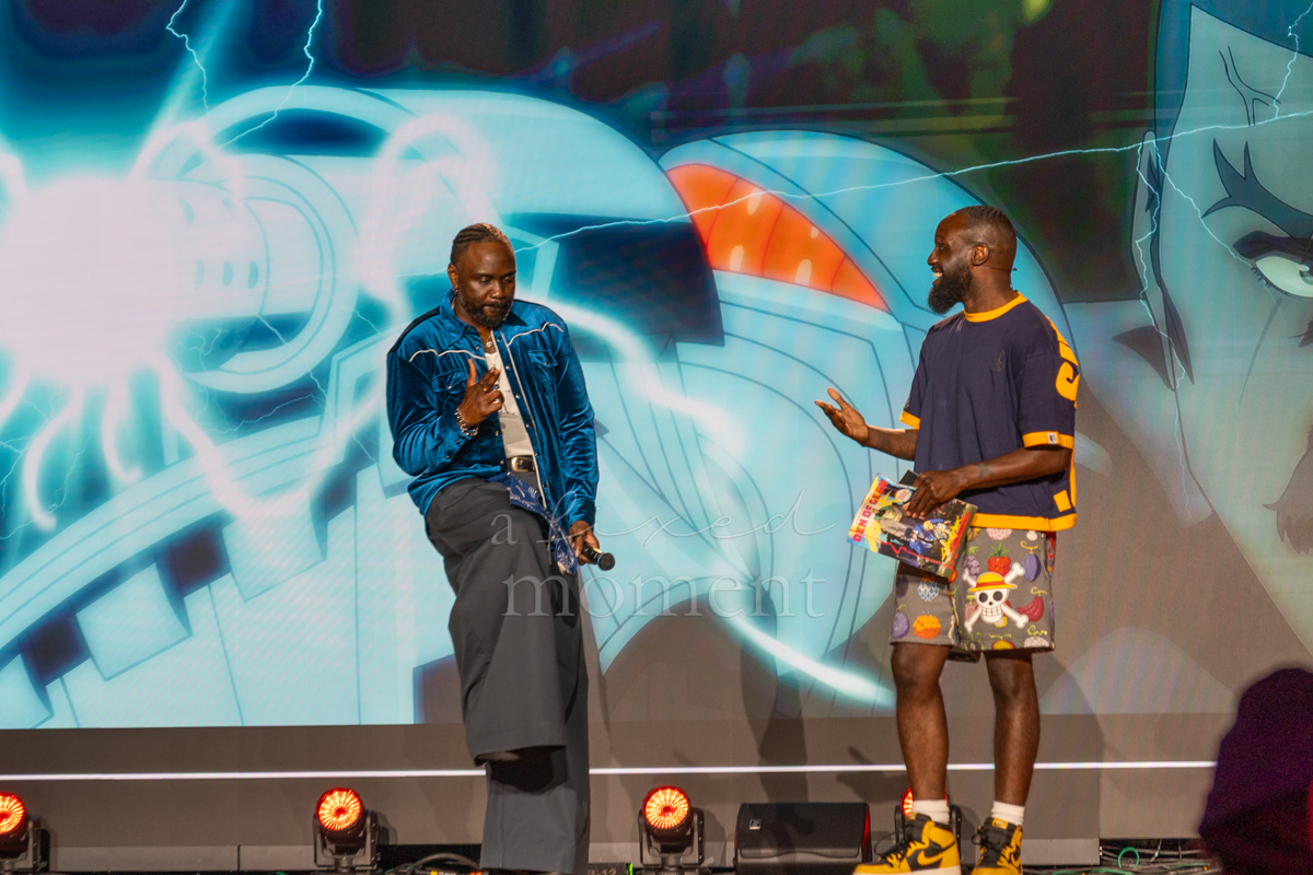 Brian Tyree Henry appears during Netflix's Bass X Machina presentation at Anime NYC 2026
