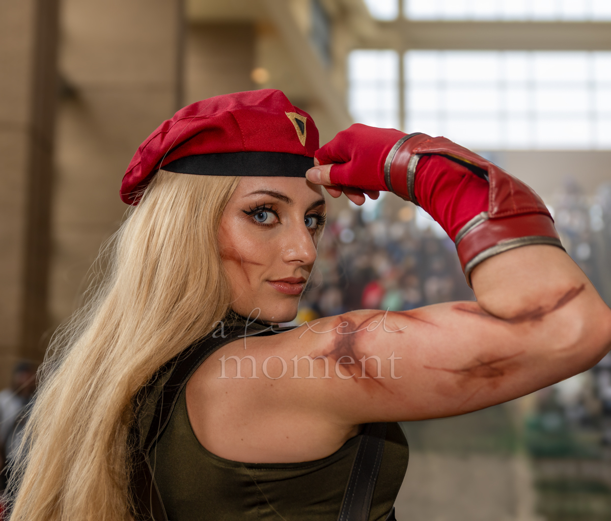 Cammy Street Fighter cosplay portrait by issamisu cosplay at ConnectiCon 2026