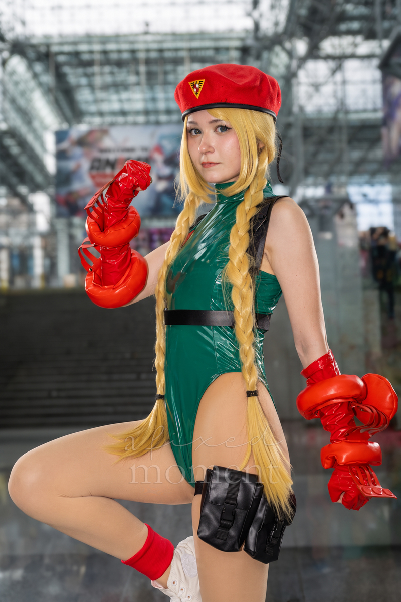 @booleahhh as Cammy White from Street Fighter at Anime NYC 2026 Day Two