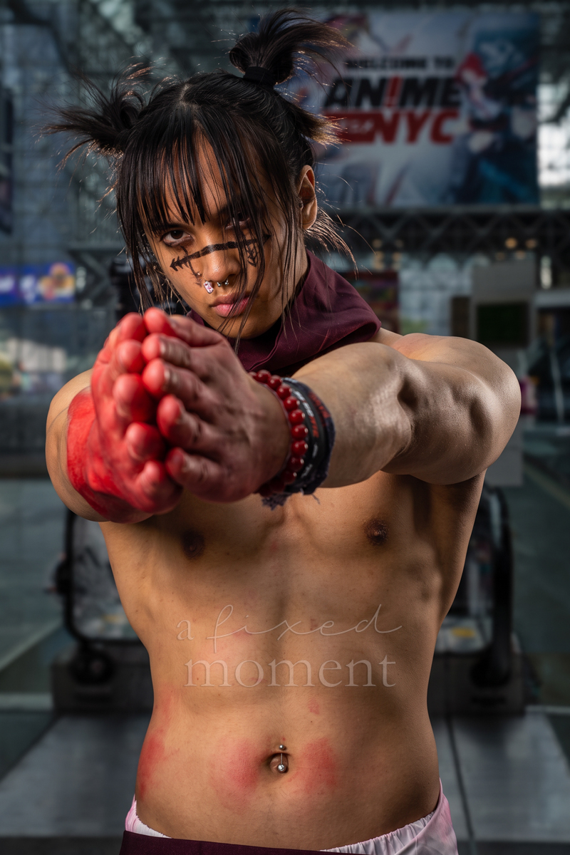 @j4iv0n portrays battle-damaged Choso from Jujutsu Kaisen at Anime NYC 2026 Day Two