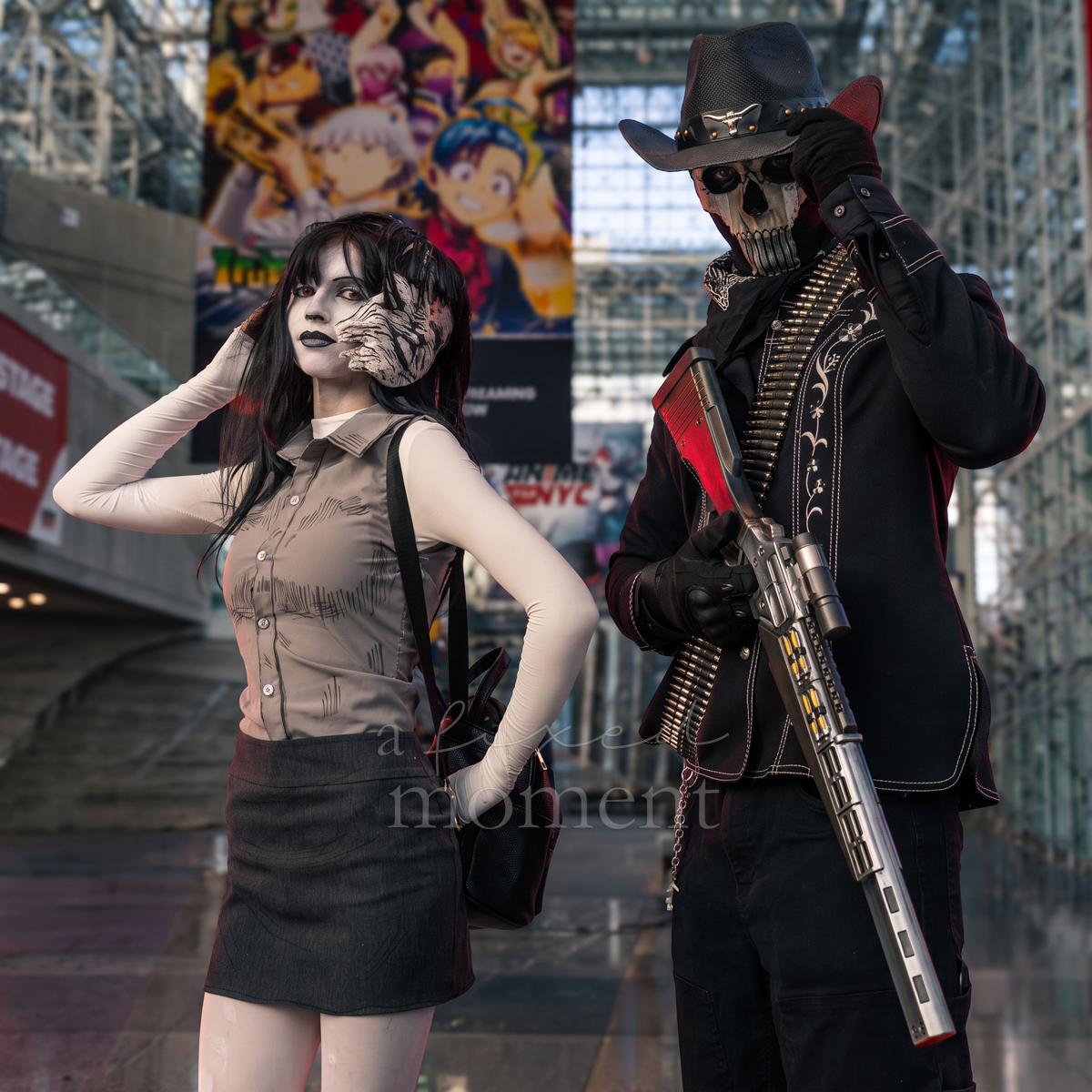 @jas0nrizzi and another horror cosplayer at Anime NYC 2026 Day Two