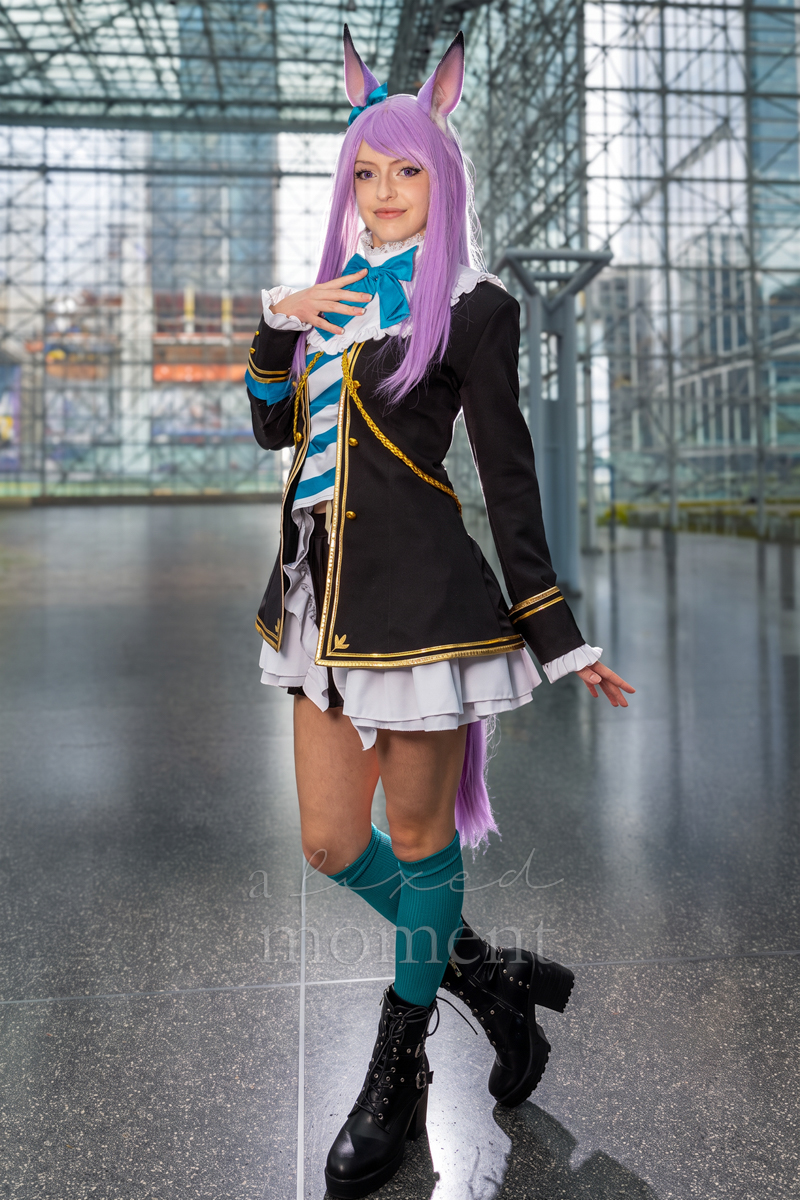 Cosplayer as Mejiro McQueen from Uma Musume Pretty Derby at Anime NYC 2026 Day Two