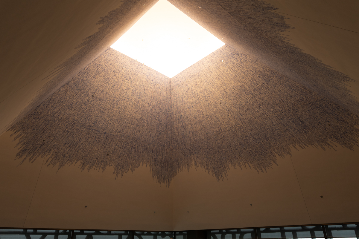 Idris Khan's Sky of Hope inside the Nelson Mandela Sky Room