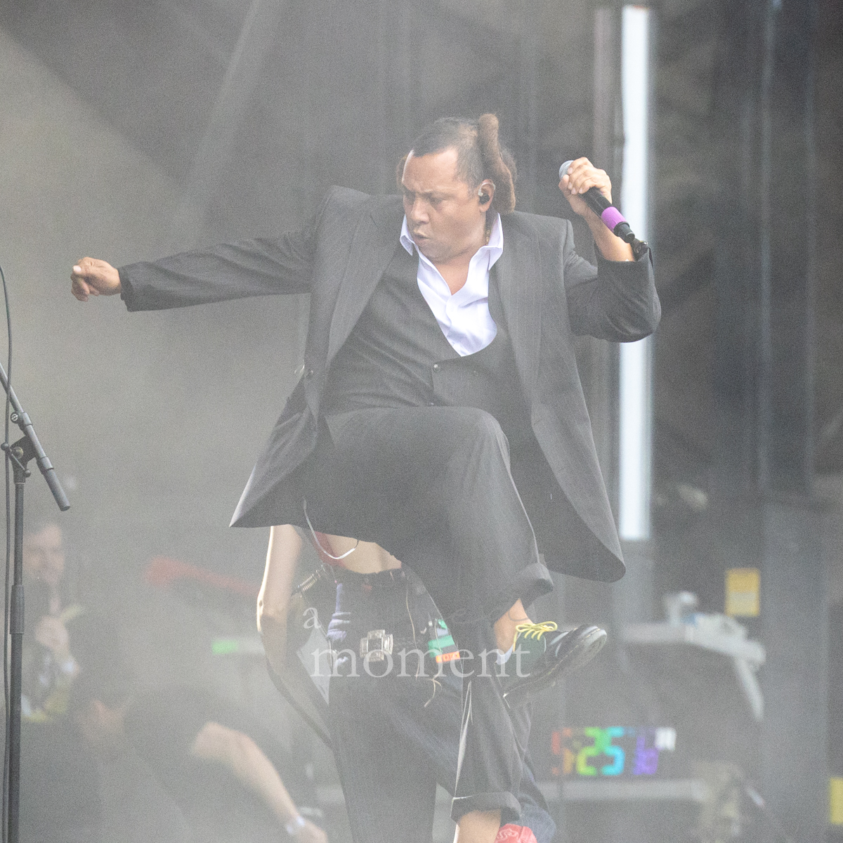 Gogol Bordello vocalist performs at Riot Fest 2026