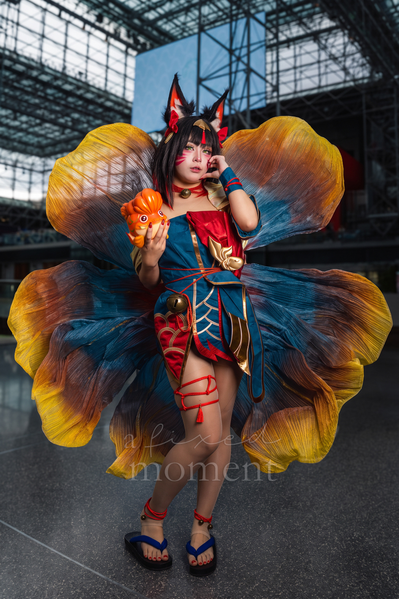@shirupii as Shan Hai Scrolls Ahri from League of Legends at Anime NYC 2026 Day Two