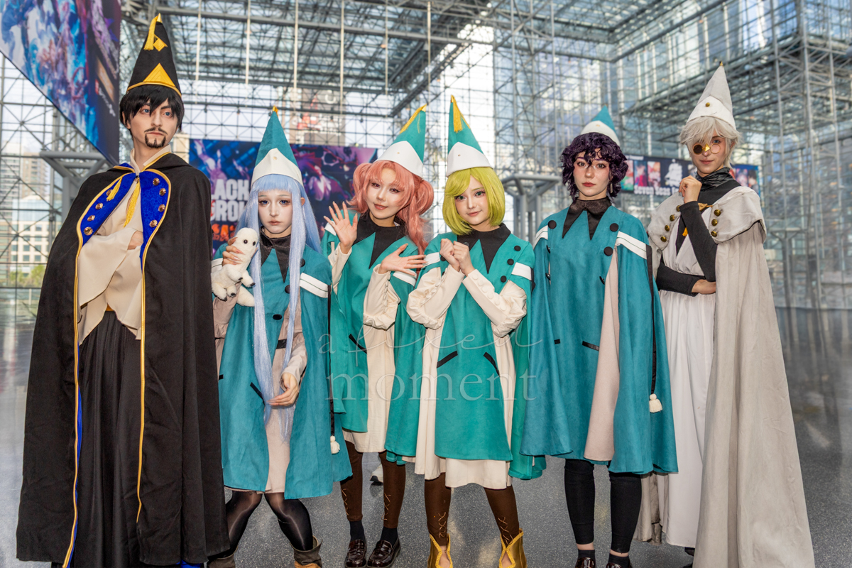 Group of Witch Hat Atelier cosplayers at Anime NYC 2026 Day Two