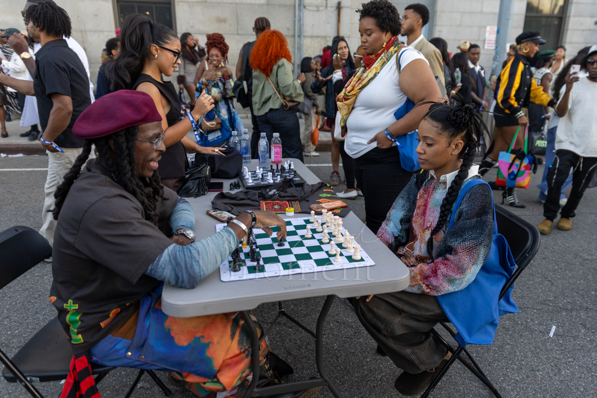 Attendees play chess during CultureCon NYC 2026