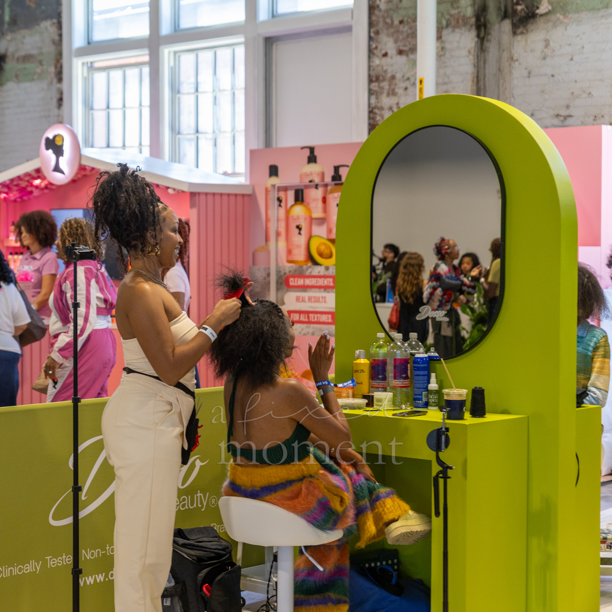 Hair styling activation at CultureCon NYC 2026