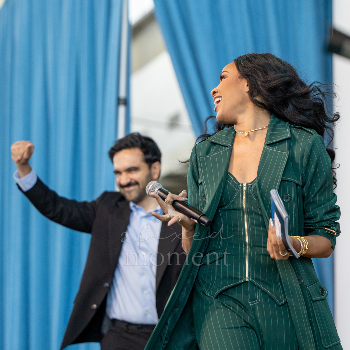 Imani Ellis and Zohran Mamdani at CultureCon NYC 2026