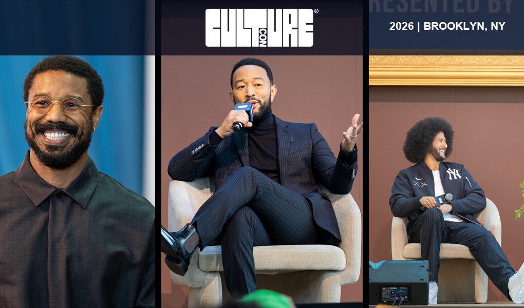 Michael B. Jordan, John Legend and Colin Kaepernick at CultureCon NYC 2026 in Brooklyn